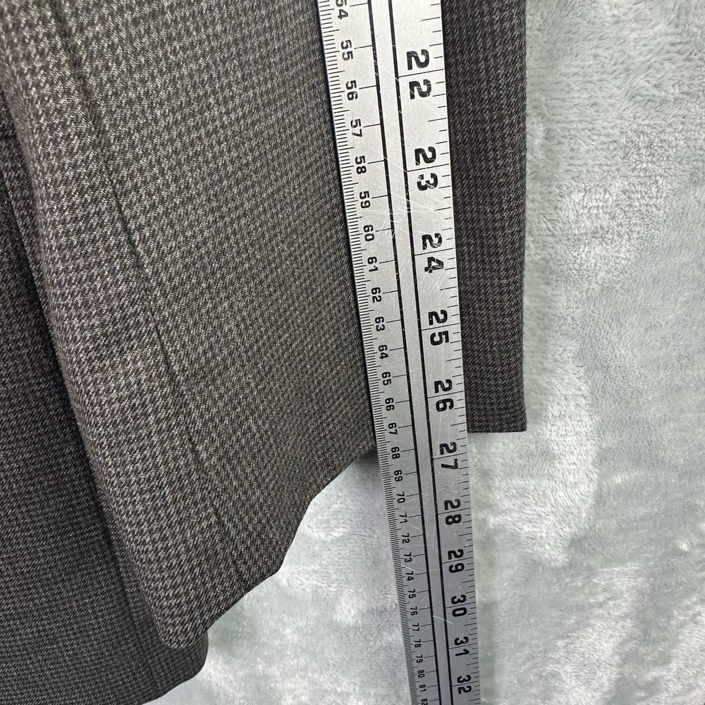 Jos A Bank Sport Coat 46L Wool Cashmere Brown Houndstooth Blazer Mens - Picture 3 of 9